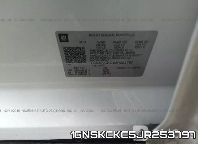 1GNSKCKC5JR253797 фото 10