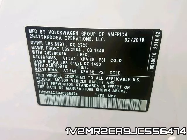 1V2MR2CA9JC556474 фото 2