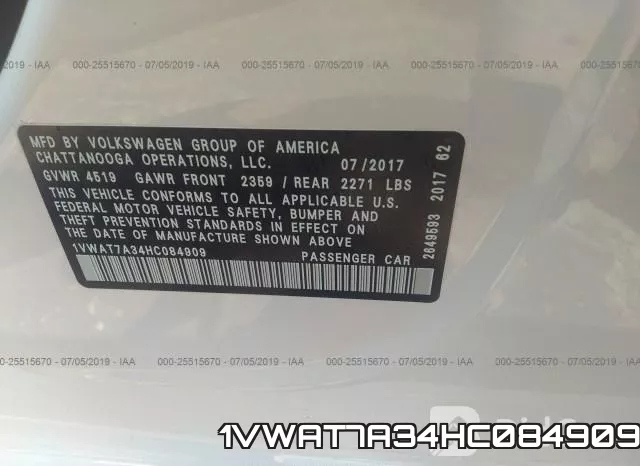 1VWAT7A34HC084909 фото 10