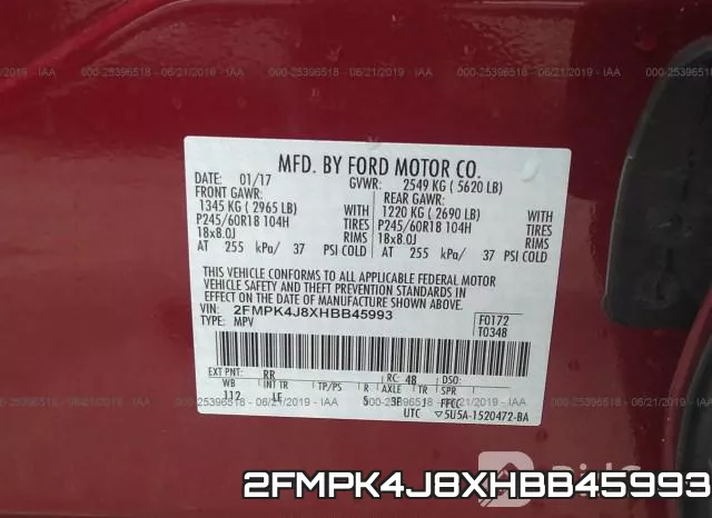 2FMPK4J8XHBB45993 фото 10