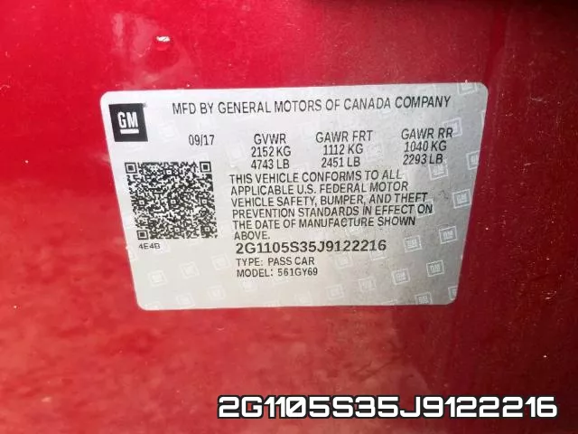 2G1105S35J9122216 фото 2