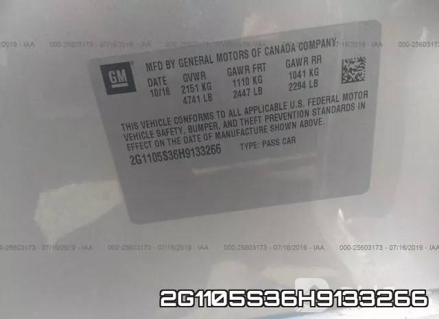 2G1105S36H9133266 фото 10