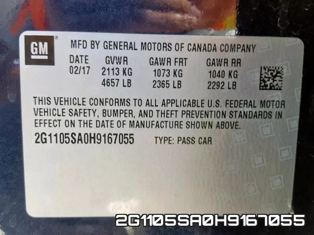2G1105SA0H9167055 фото 2