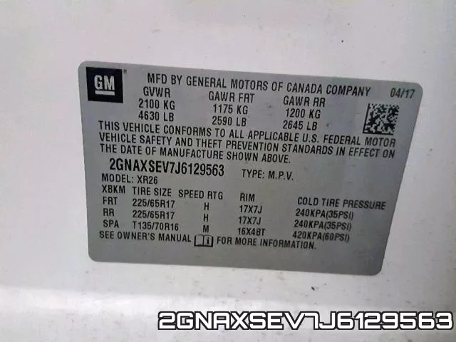 2GNAXSEV7J6129563 фото 2