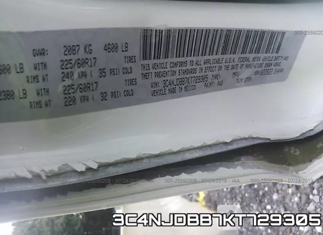 3C4NJDBB7KT729305 фото 10