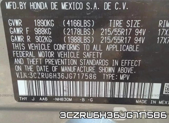 3CZRU6H36JG717586 фото 10