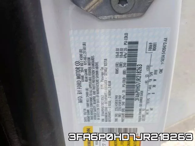 3FA6P0HD7JR218263 фото 2