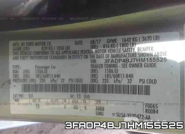 3FADP4BJ7HM155525 фото 10