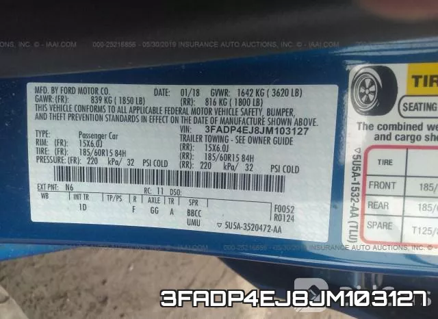3FADP4EJ8JM103127 фото 10