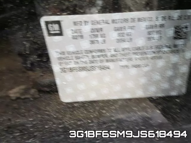 3G1BF6SM9JS618494 фото 2