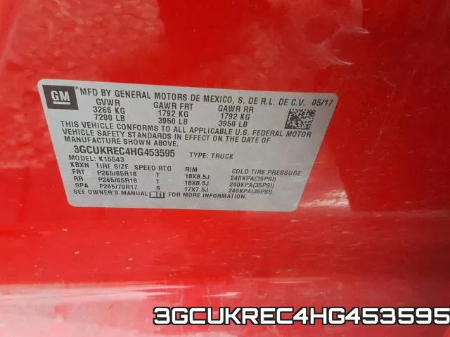 3GCUKREC4HG453595 фото 2