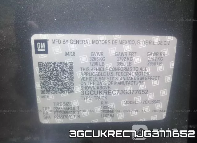 3GCUKREC7JG377652 фото 10