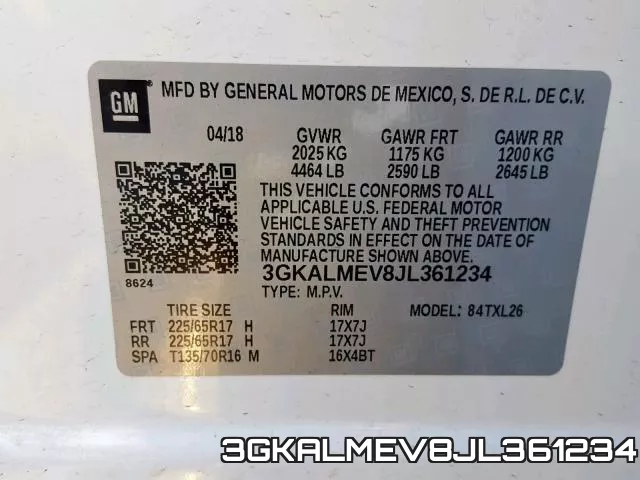 3GKALMEV8JL361234 фото 2