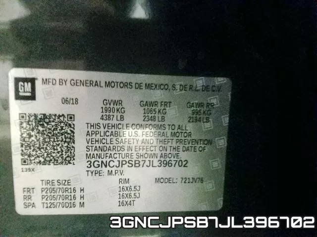3GNCJPSB7JL396702 фото 2