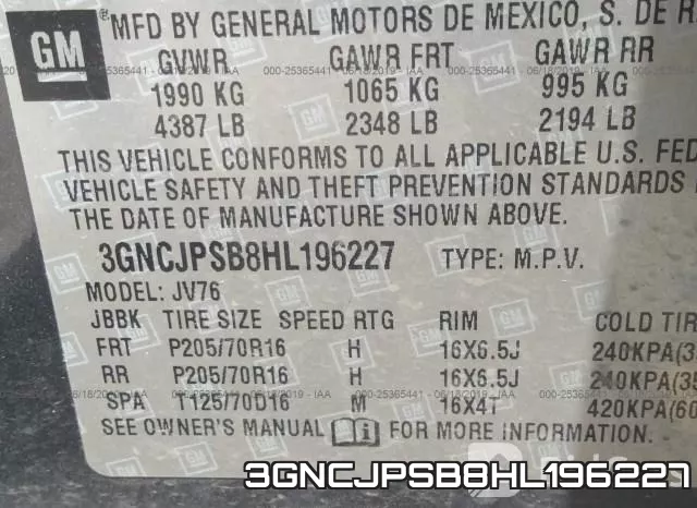 3GNCJPSB8HL196227 фото 10
