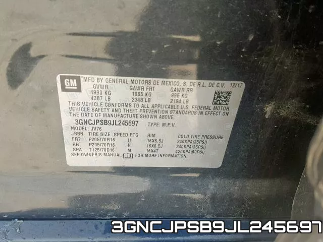 3GNCJPSB9JL245697 фото 2