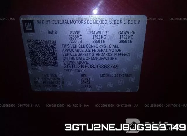 3GTU2NEJ8JG363749 фото 10