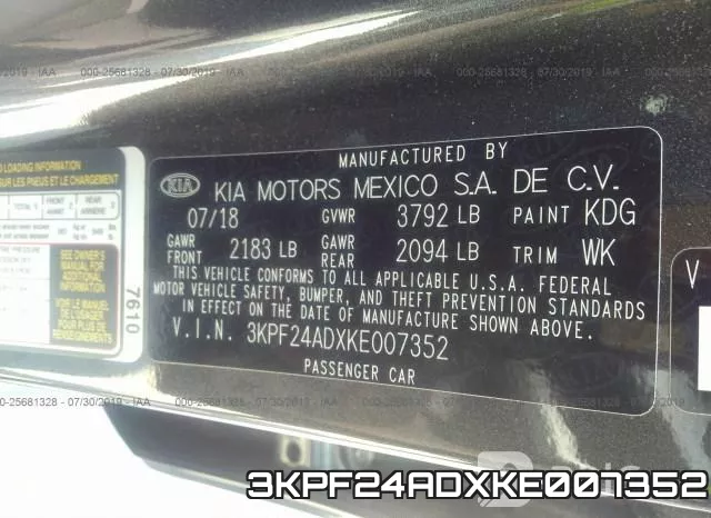 3KPF24ADXKE007352 фото 10