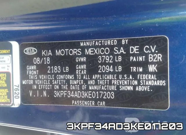 3KPF34AD3KE017203 фото 10