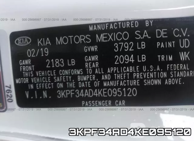 3KPF34AD4KE095120 фото 10
