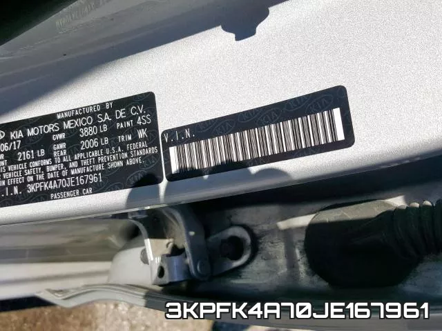 3KPFK4A70JE167961 фото 2