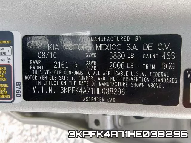 3KPFK4A71HE038296 фото 2