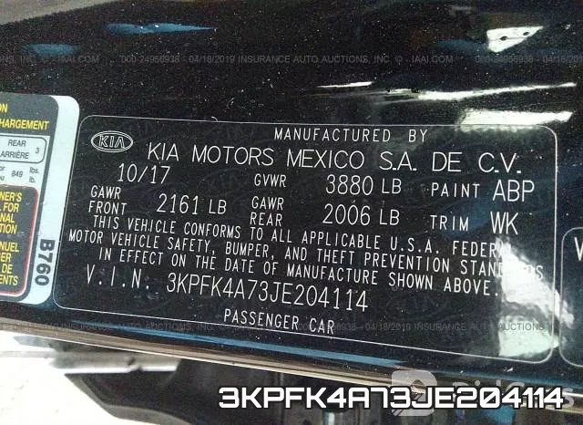 3KPFK4A73JE204114 фото 10
