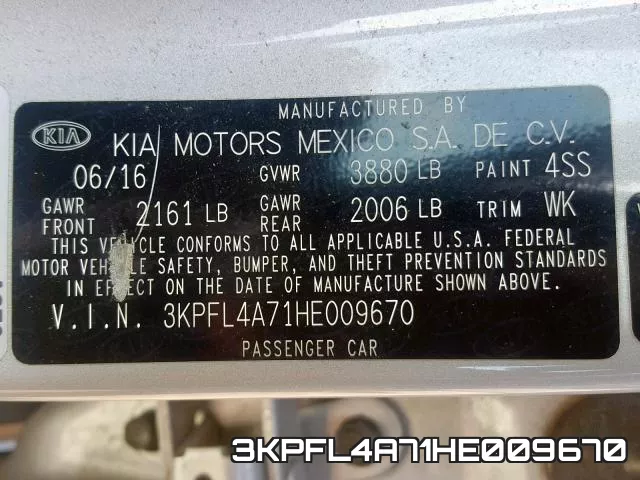 3KPFL4A71HE009670 фото 2