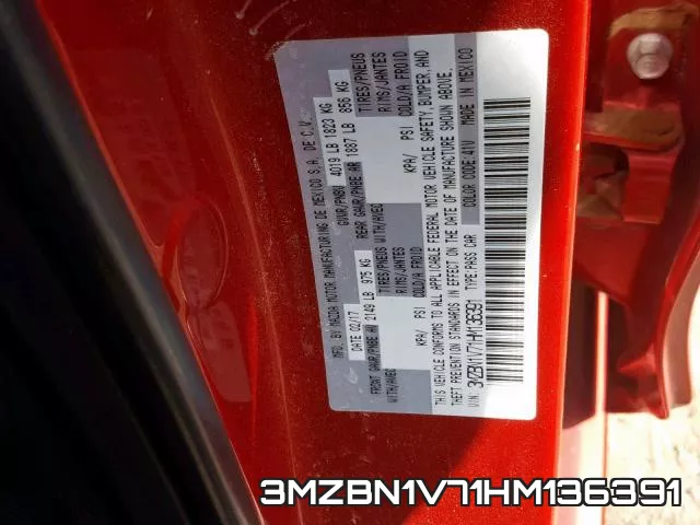 3MZBN1V71HM136391 фото 2
