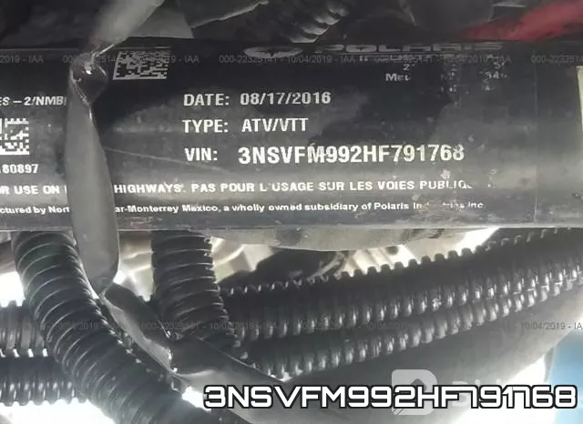 3NSVFM992HF791768 фото 2