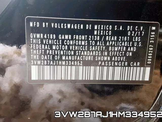 3VW2B7AJ1HM334952 фото 2