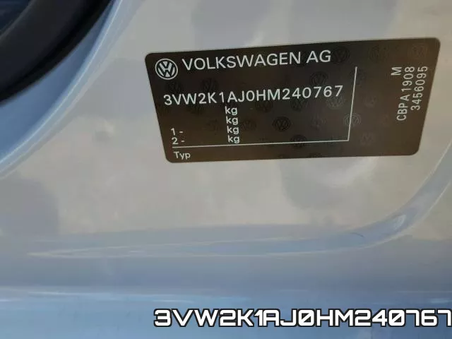 3VW2K1AJ0HM240767 фото 2