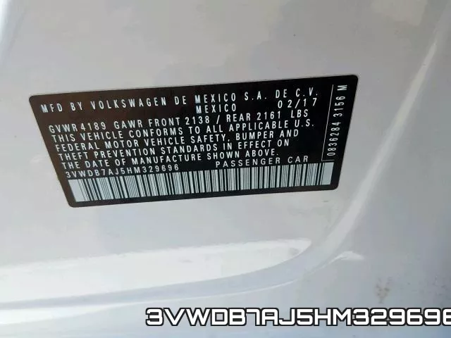 3VWDB7AJ5HM329696 фото 2