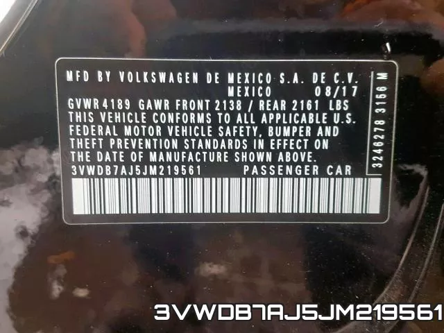 3VWDB7AJ5JM219561 фото 2