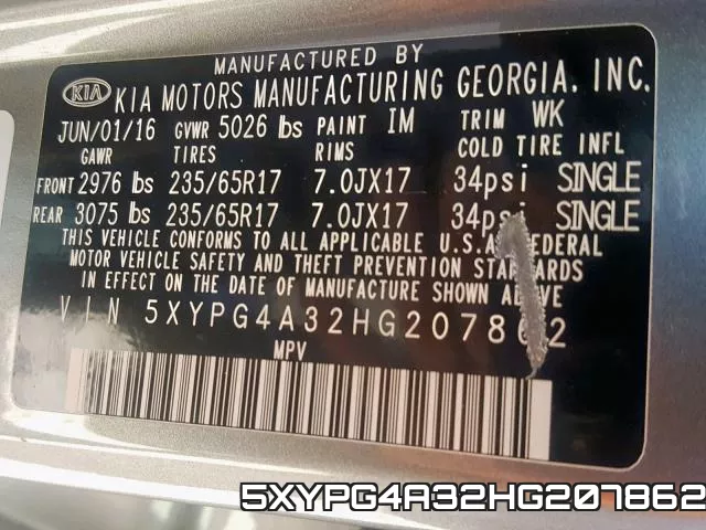 5XYPG4A32HG207862 фото 2