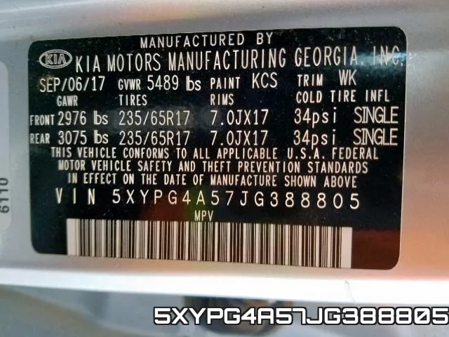 5XYPG4A57JG388805 фото 2