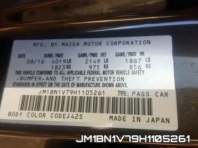 JM1BN1V79H1105261 фото 2