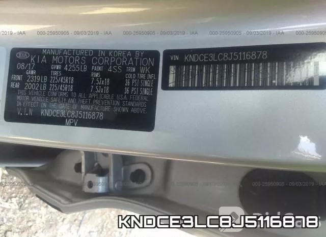 KNDCE3LC8J5116878 фото 10