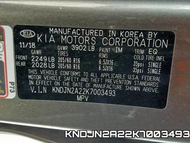 KNDJN2A22K7003493 фото 2