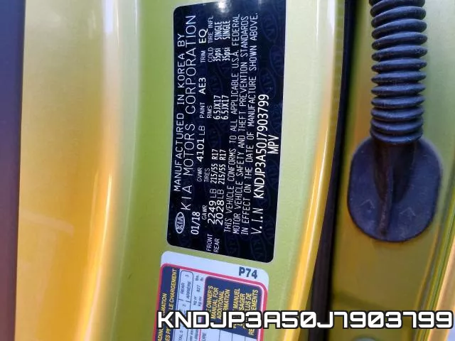 KNDJP3A50J7903799 фото 2