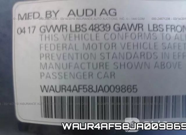 WAUR4AF58JA009865 фото 10