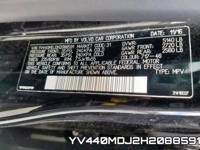 YV440MDJ2H2088591 фото 2