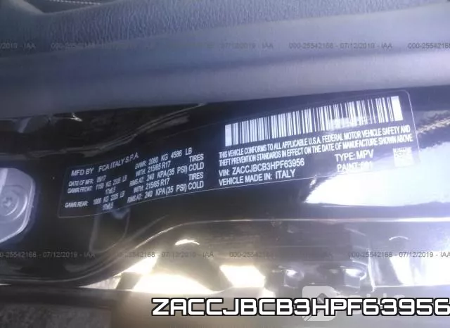 ZACCJBCB3HPF63956 фото 10