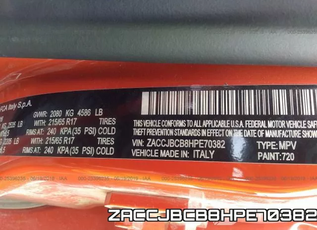 ZACCJBCB8HPE70382 фото 10