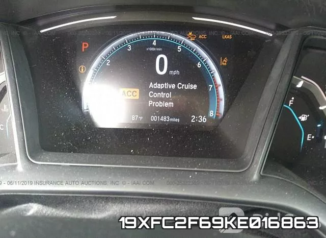19XFC2F69KE016863 фото 8