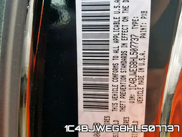 1C4BJWEG8HL507737 фото 2