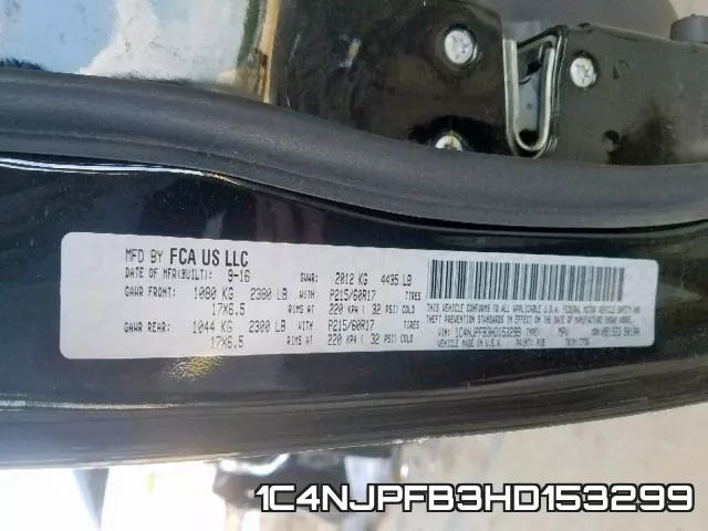 1C4NJPFB3HD153299 фото 2