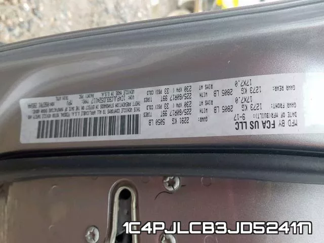 1C4PJLCB3JD524117 фото 2
