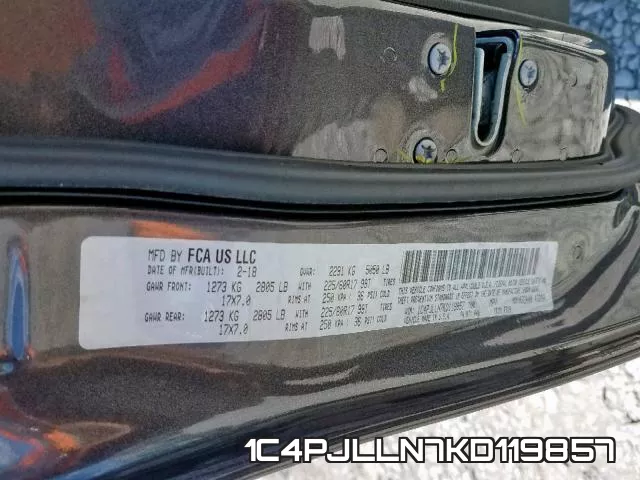 1C4PJLLN7KD119857 фото 2