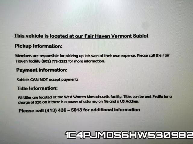 1C4PJMDS6HW530982 фото 10